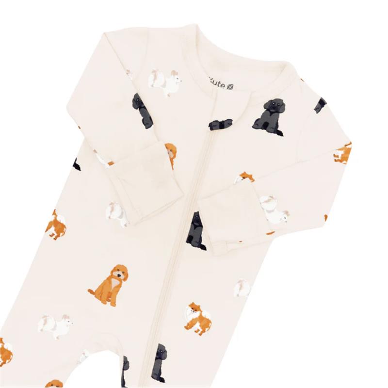 Kyte Baby - Baby Neutral Zippered Footie In Fluffy Dog Image 4