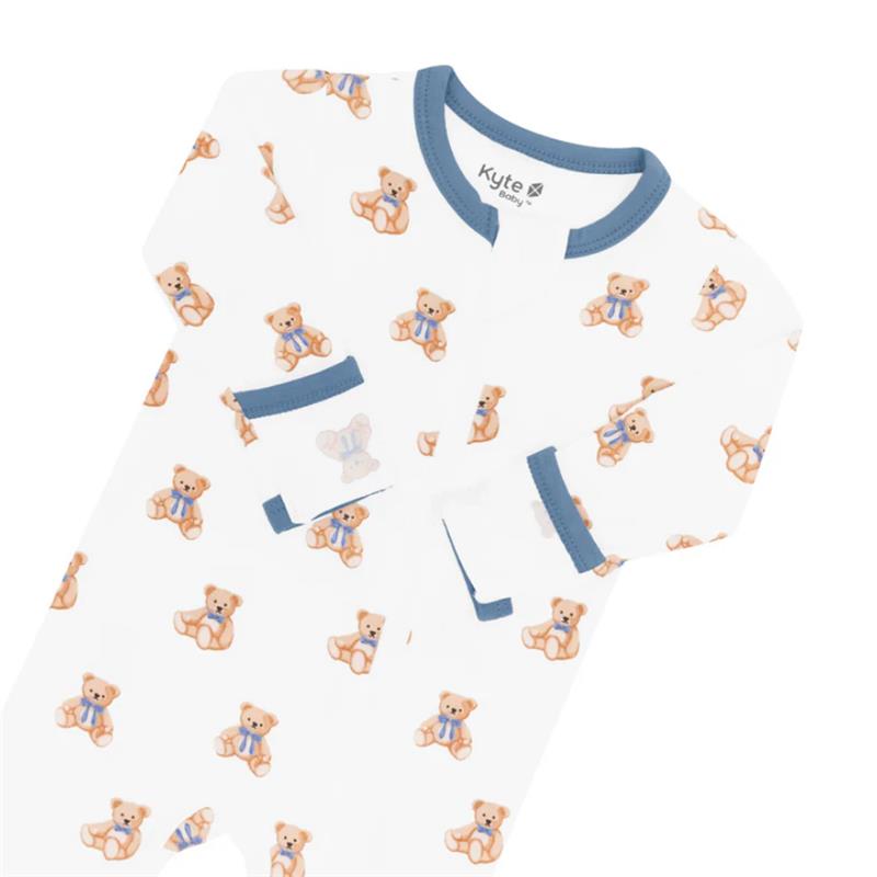 Kyte Baby - Baby Neutral Zippered Footie In Teddy Bear Image 4