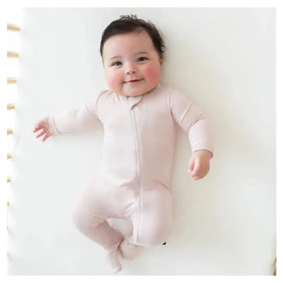 Kyte Baby - Baby Zippered Footie In Blush Image 1