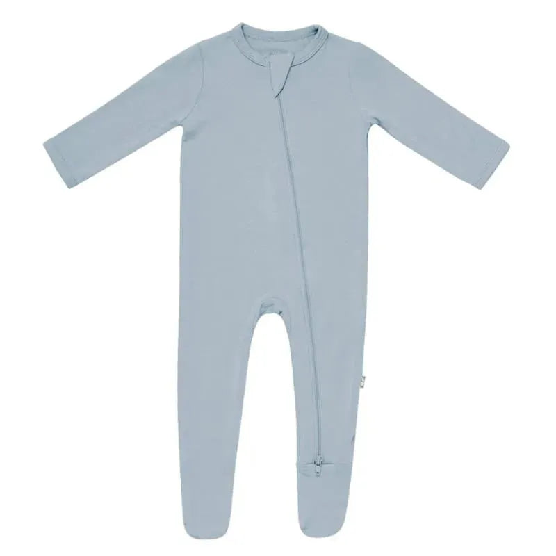 Kyte Baby - Baby Zippered Footie In Fog Image 2