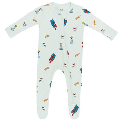Kyte Baby - Bamboo Zippered Footie In Superman Image 1