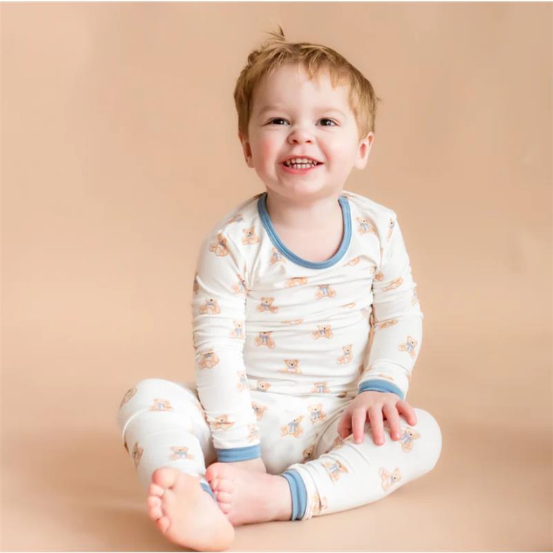 Kyte Baby Long Sleeve Pajamas In Teddy Bear Image 3