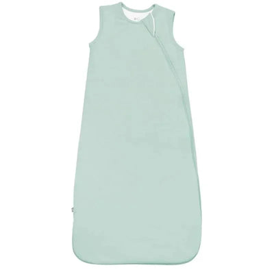 Original Bamboo Sleep Bag by Kyte Baby, 1.0 Tog, X-Small, in soft sage green with sleeveless design and side zipper.
