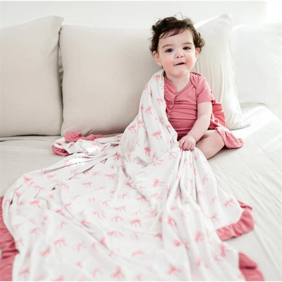 Kyte Baby Ruffle Toddler Blanket In Bow 0.5  Image 1
