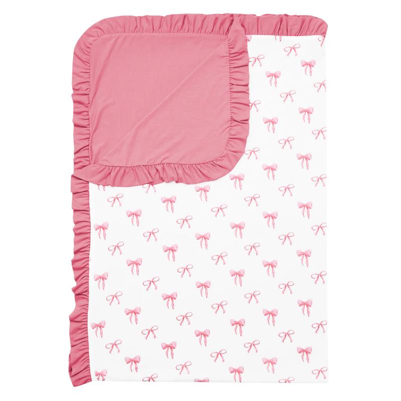 Kyte Baby Ruffle Toddler Blanket In Bow 0.5  Image 2