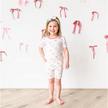 Kyte Baby Short Sleeve Pajamas In Bow Image 1