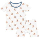 Kyte Baby Short Sleeve Pajamas In Teddy Bear Image 2