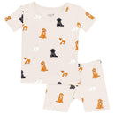 Kyte Baby - Toddler Neutral Short Sleeve Pajamas In Fluffy Dog Image 2