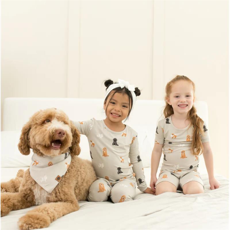 Kyte Baby - Toddler Neutral Short Sleeve Pajamas In Fluffy Dog Image 3