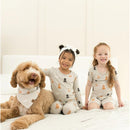 Kyte Baby - Toddler Neutral Short Sleeve Pajamas In Fluffy Dog Image 3