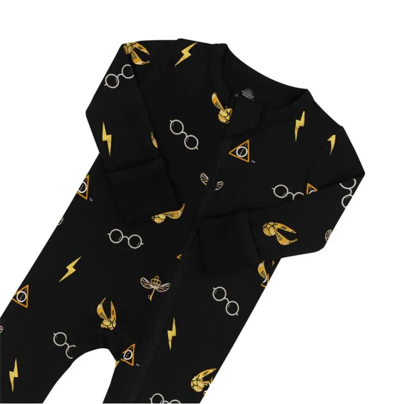 Kyte Baby - Zippered Romper Midnight Icon Harry Potter Image 3