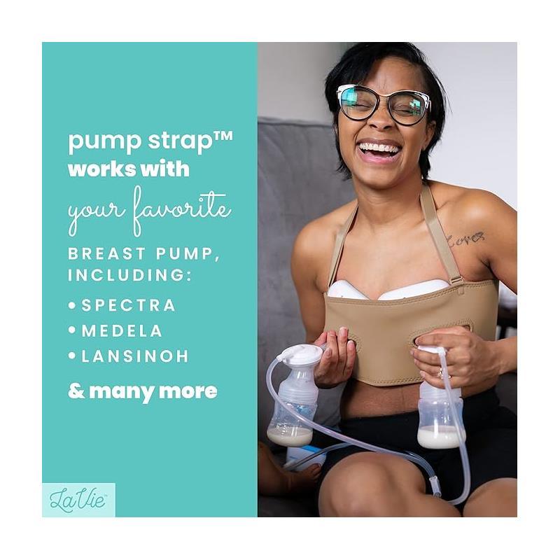 La Vie - Pump Strap Hands-Free Pumping & Nursing Bra, Cream Image 3