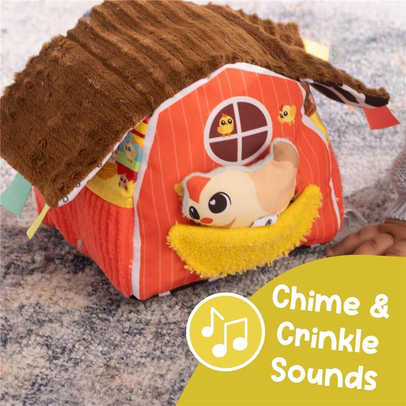 Lamaze - Peek-a-Moo Friendly Barn, Educational Sensory Toys with Plush Farm Animals and Soft Barn Image 4