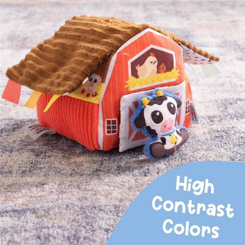 Lamaze - Peek-a-Moo Friendly Barn, Educational Sensory Toys with Plush Farm Animals and Soft Barn Image 6