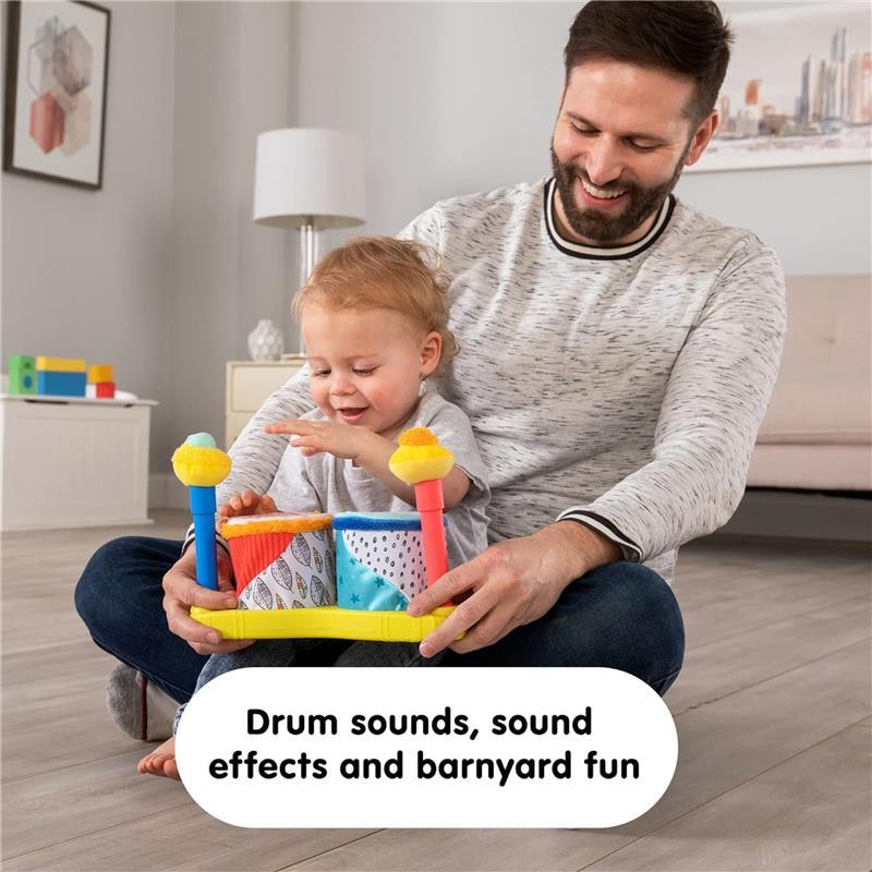 Lamaze - Squeeze Beats First Drum Set - Musical Baby Toys Image 4