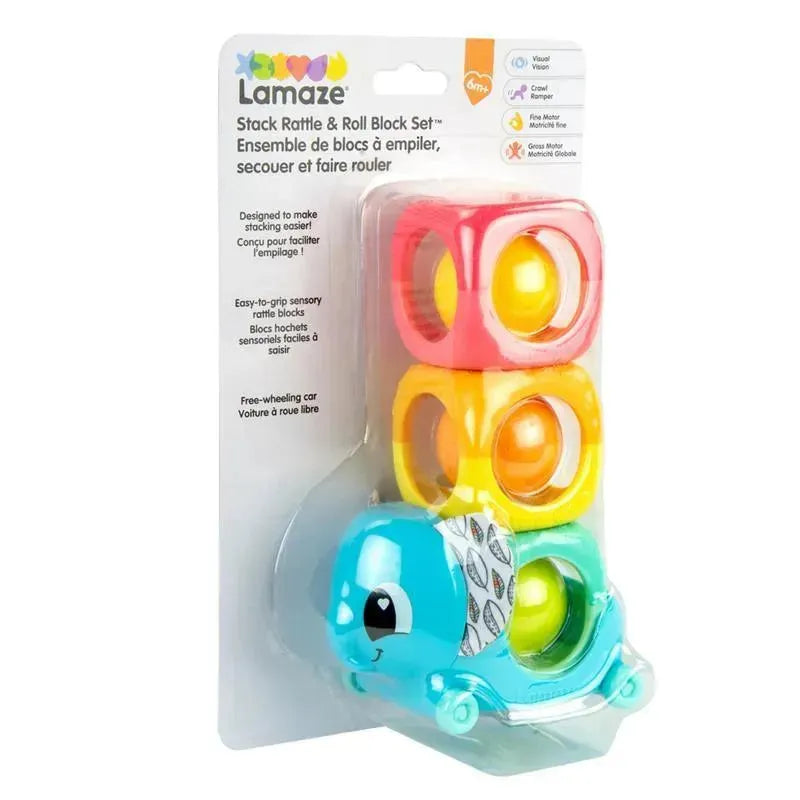 Lamaze - Stack, Rattle & Roll Block Set™ Developmental Baby Toy