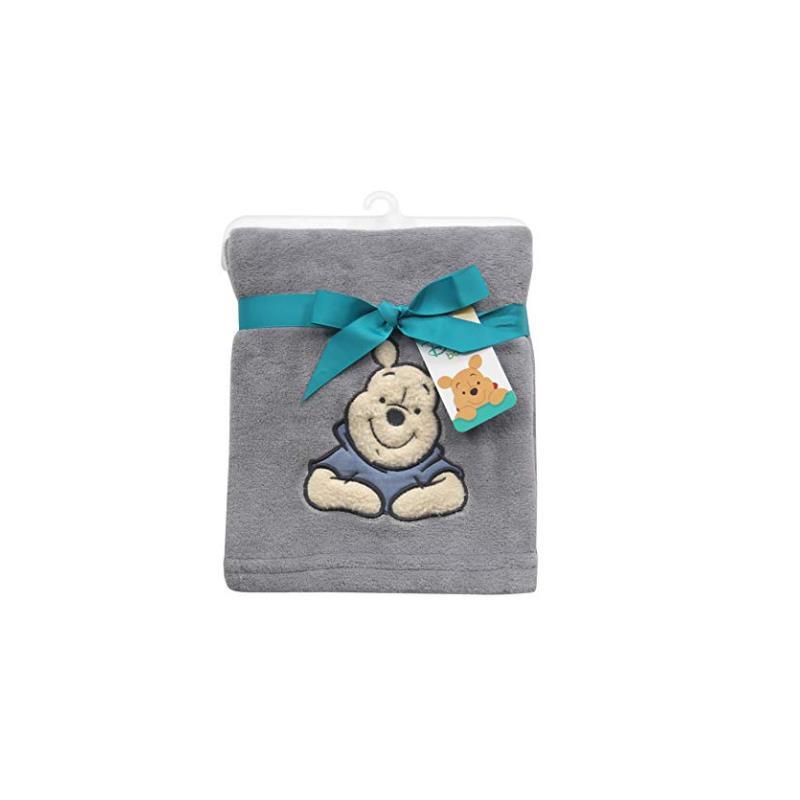 Lambs & Ivy - Disney Forever Pooh Baby Gray Blanket Image 4
