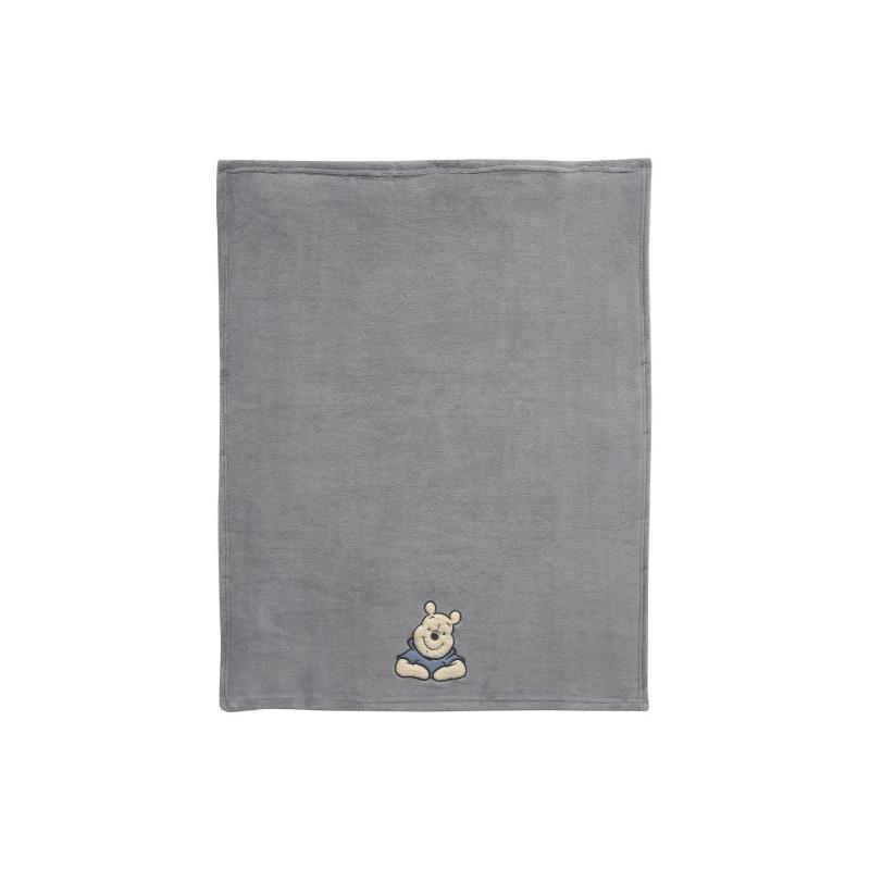 Lambs & Ivy - Disney Forever Pooh Baby Gray Blanket Image 3