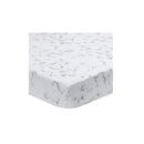 Lambs & Ivy Gray Marble Baby Crib Fitted Sheet Image 1