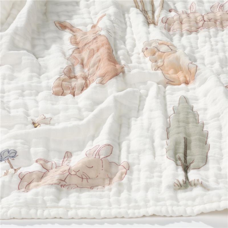 Lambs & Ivy 3Pk Bunny Hop Organic Cotton Bedding Set Image 9