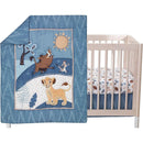 Lambs & Ivy - 3Pk Lion King Adventure Baby Crib Bedding Set, Blue Image 1
