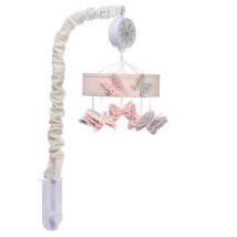 Lambs & Ivy - Baby Blooms Pink Butterfly Musical Baby Crib Mobile Soother Toy Image 2