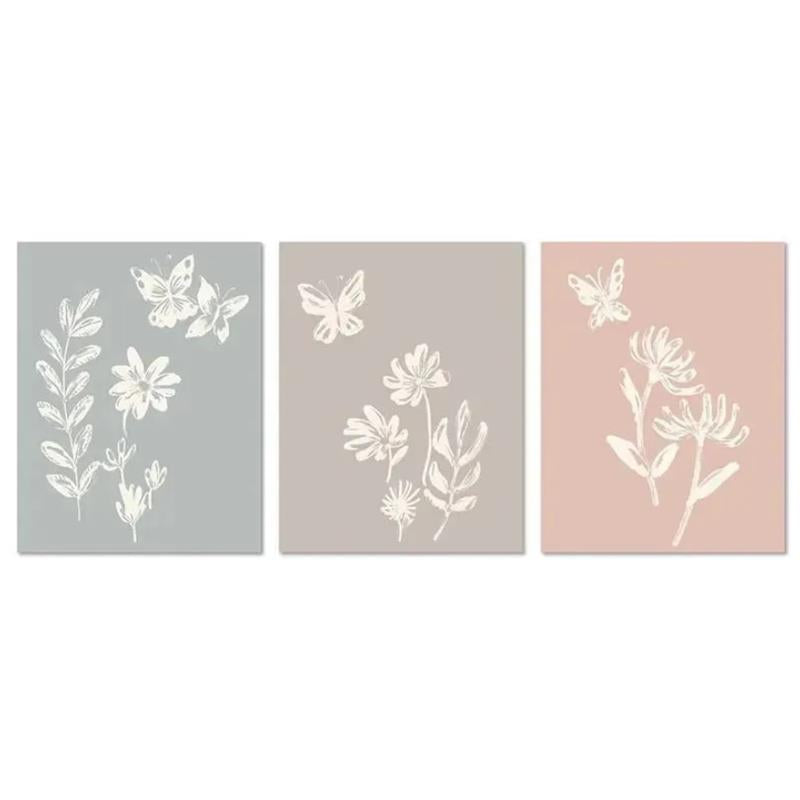 Lambs & Ivy - Baby Blooms 3Pk Floral Unframed Nursey/Child Wall Art 11” x 14” Image 4
