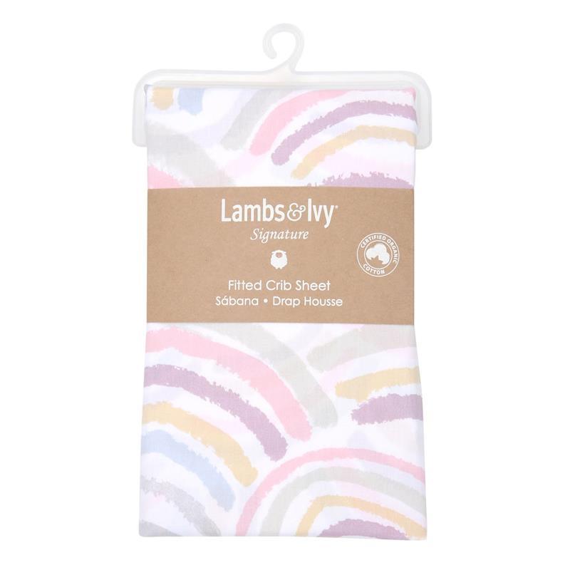 Lambs & Ivy - Baby Fitted Sheet, Rainbow Image 5