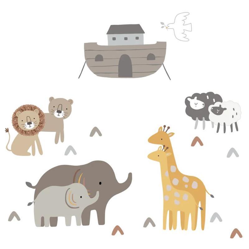 Lambs & Ivy - Baby Noah Ark/Boat with Pairs of Animals Wall Decals/Stickers Image 1