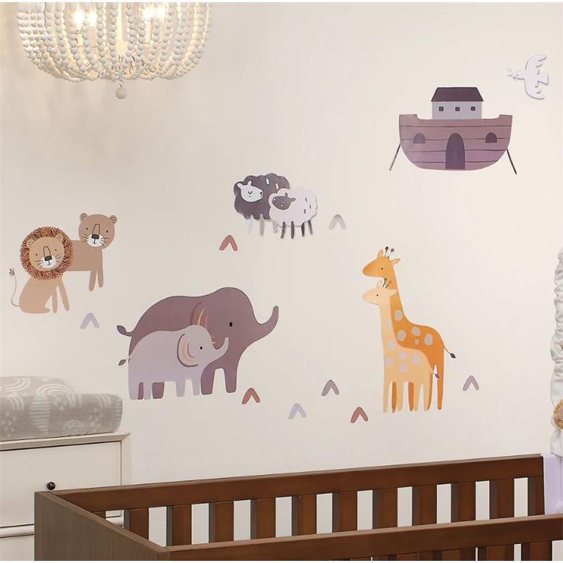 Lambs & Ivy - Baby Noah Ark/Boat with Pairs of Animals Wall Decals/Stickers Image 3