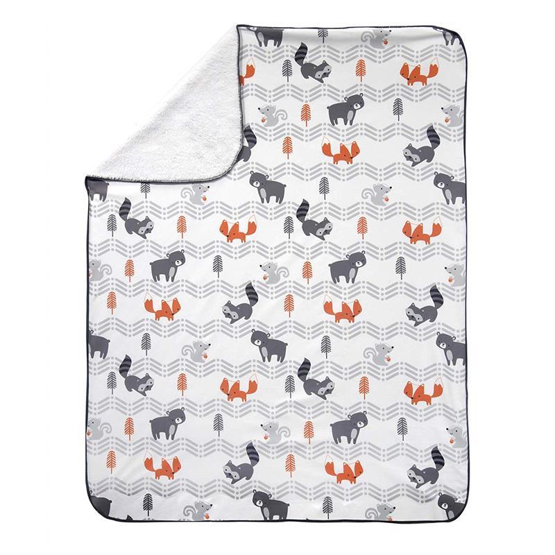 Lambs & Ivy Bedtime Originals Acorn Blanket, Grey Image 2