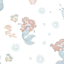 Lambs & Ivy - Bedtime Originals Disney Baby The Little Mermaid White Fitted Crib Sheet, Ariel  Image 2