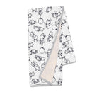 Lambs & Ivy Black & White Winnie The Pooh Baby Blanket Image 4