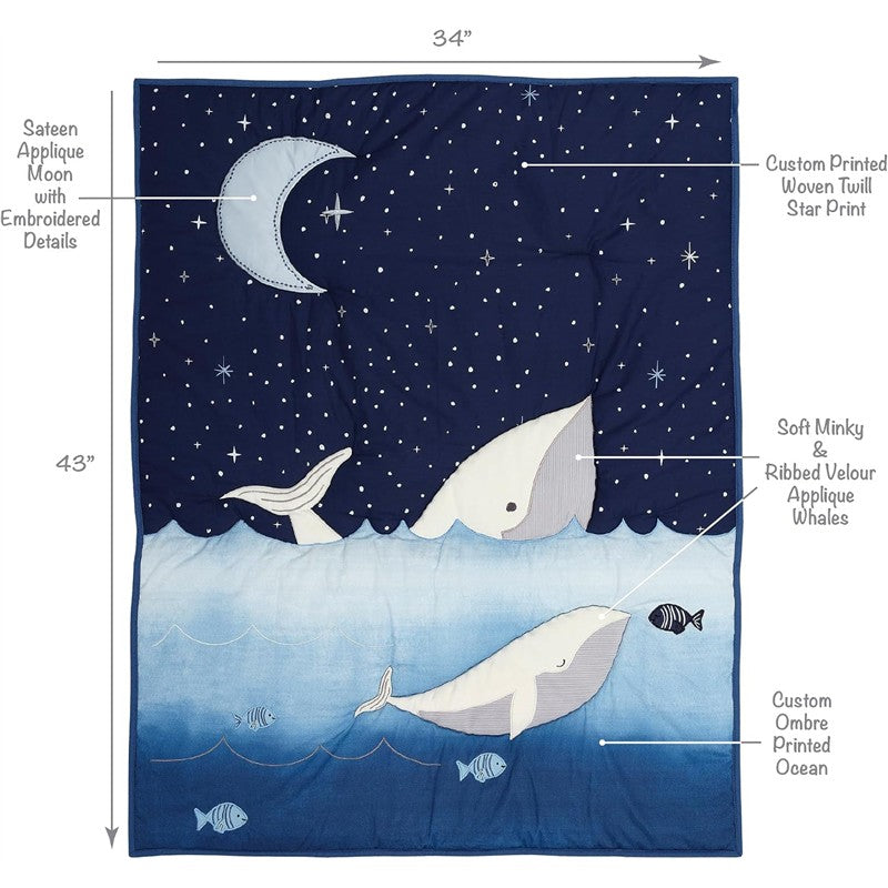 Lambs & Ivy Bubble & Squirt 3-Piece Crib Bedding Set Image 3