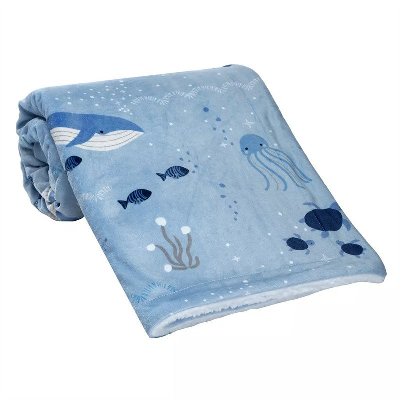 Lambs & Ivy Bubble & Squirt Baby Blanket Image 5
