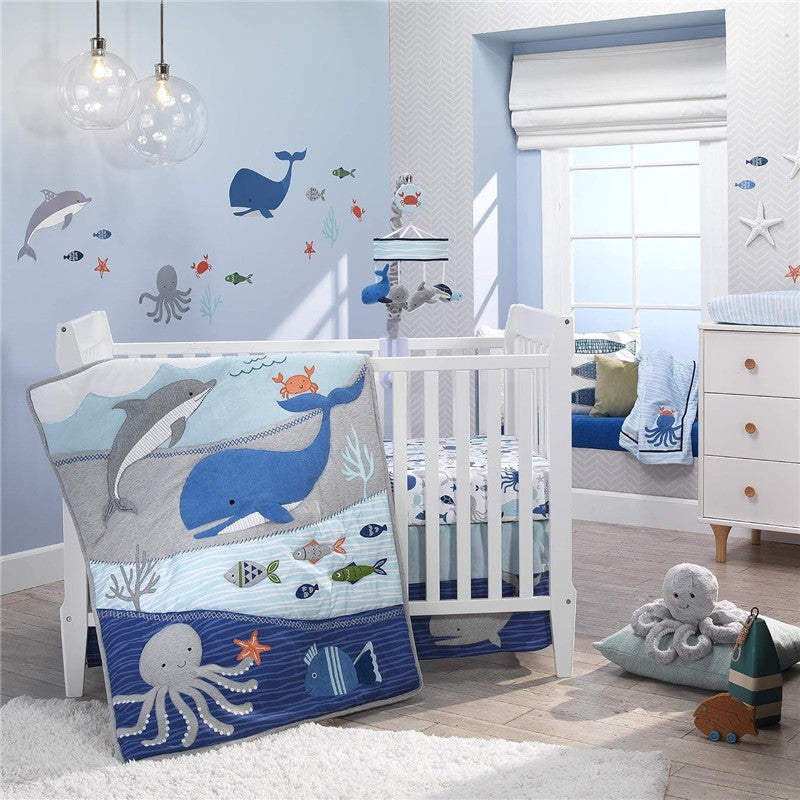 Lambs & Ivy Bubble & Squirt Plush Octopus - Inky Image 5