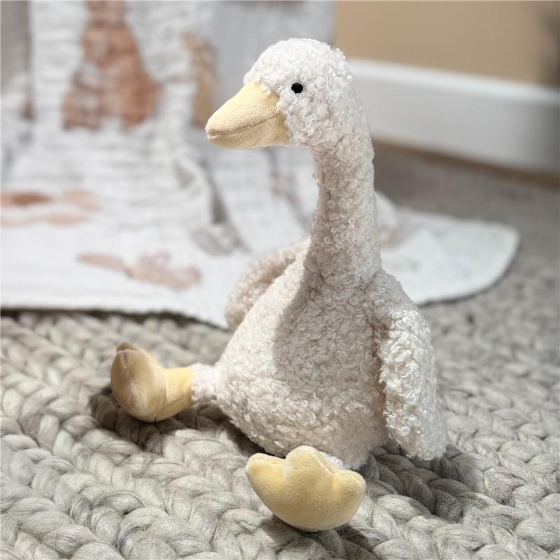 Lambs & Ivy Bunny Hop Organic Cotton Goose Plush Lucy Image 7