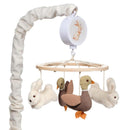 Lambs & Ivy Bunny Hop Organic Cotton Musical Mobile Image 1