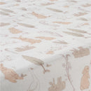 Lambs & Ivy Bunny Hop Organic Cotton Sheet, Muslin Image 5