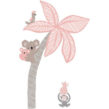 Lambs & Ivy - Calypso Pink/Taupe Koala and Palm Tree Nursery Wall Decals/Appliques Image 1