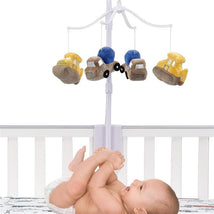 Lambs & Ivy - Construction Zone Musical Baby Crib Mobile Soother Toy Image 2