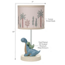Lambs & Ivy - Dino-Might Custom Designed 3D Dinosaur Nursery Lamp with Shade Image 3