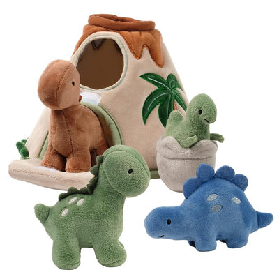 Lambs & Ivy - Dino-Might Plush Dinosaur Volcano Interactive Soft Toy Play Set Image 1