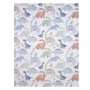 Lambs & Ivy - Dino-Might Ultra-Soft Fleece Watercolor Dinosaur Baby Blanket Image 2
