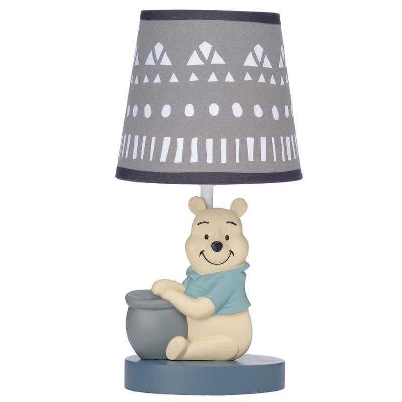 Lambs & Ivy - Disney Baby Forever Pooh Gray Lamp with Shade & Bulb Image 1