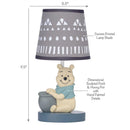 Lambs & Ivy - Disney Baby Forever Pooh Gray Lamp with Shade & Bulb Image 3