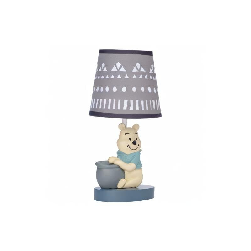 Lambs & Ivy - Disney Baby Forever Pooh Gray Lamp with Shade & Bulb Image 5