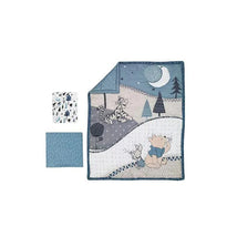 Lambs & Ivy - 3Pk Disney Forever Pooh Baby Crib Bedding Set, Blue Image 2