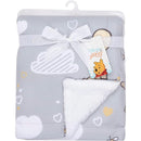 Lambs & Ivy - Disney Hunny Bear Winnie The Pooh Gray Soft Sherpa Baby Blanket Image 5
