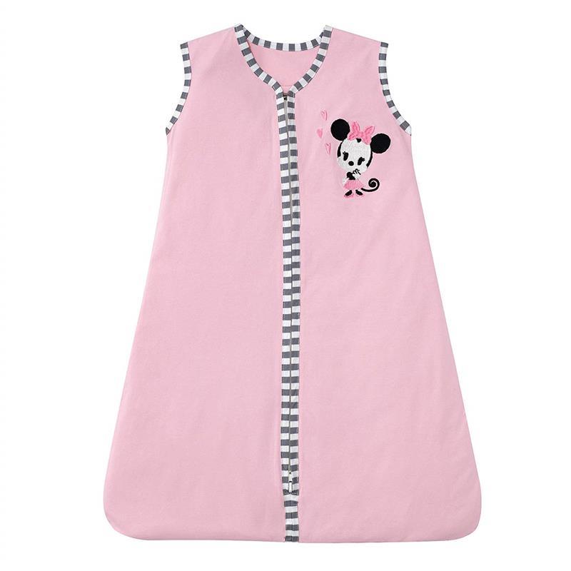Lambs & Ivy Disney Minnie Mouse 4-Piece Crib Bedding Set, Gray/Pink Image 6